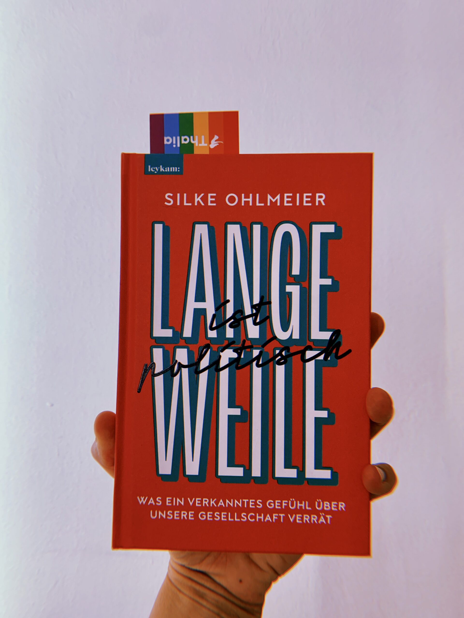 silke ohlmeier langeweile ist politisch